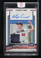 2023 Panini USA Baseball Stars & Stripes 3/10 Alexander Clemmey Auto 0j81