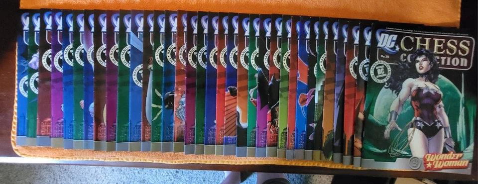 Colección de ajedrez Eaglemoss DC con tablero de ajedrez 3D completo nunca jugado con Foto 4 de 4