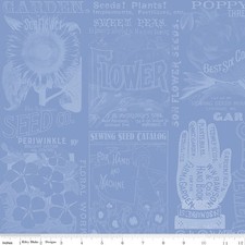 Garden Blender in Blue Sewing Seeds III Riley Blake