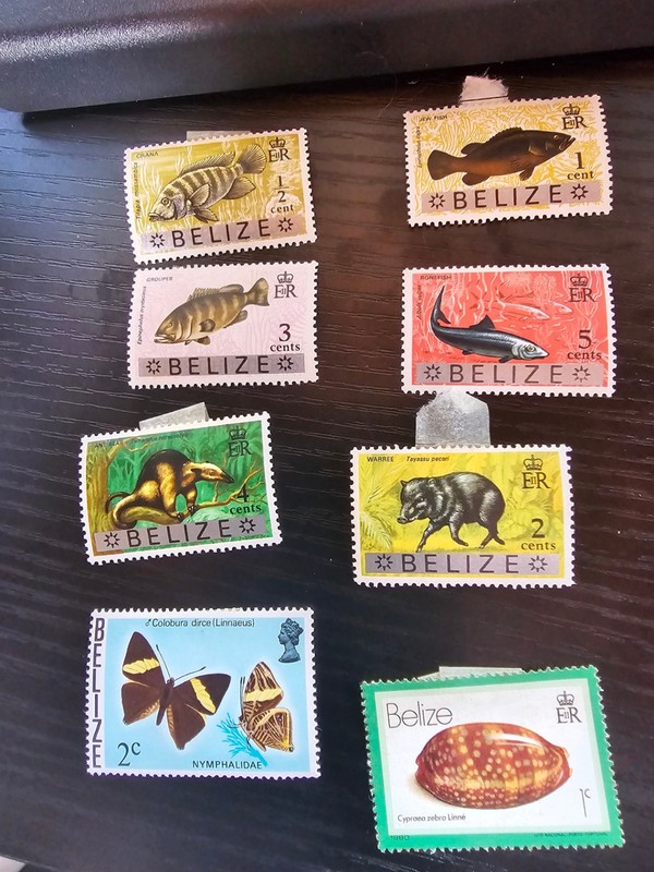 Belize postage stamps, lot of 23 plus 1 Cayes of Belize stamp, used