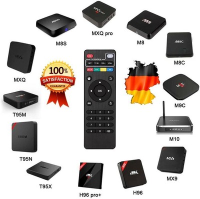 Fernbedienung Android TV Box H-, M-, T-Reihen H96 M8 T95 MXQ etc. (weiße Taste)
