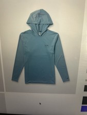 Billabong NEW Blue Long Sleeve Hooded Surf T Rash Guard XL 50 UV protection