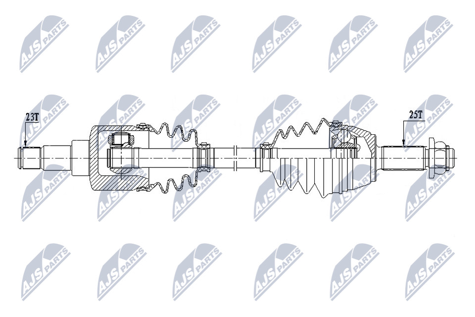 N.T.Y. NPW-FR-172.NTY Drive Shaft