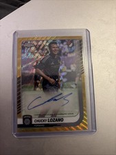 2025 Topps Chrome MLS Chucky Lozano Gold Refractor Auto /50 SP San Diego FC