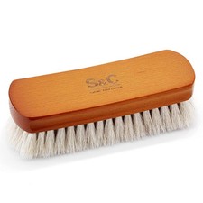 Premium Horsehair Shoe Polish Brush   Handcrafted Beechwood Shoe Brush for Sh...
