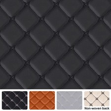 Diamond Quilted Pu Leather 6mm Foam Backed Car Seat Headliner Upholstery By Yard Diamond Quilted Pu Leather 6mm Foam Backed Car Seat Headliner Upholstery By Yard