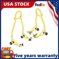 Motorcycle Stand Lift 900lbs Front & Rear Combo Universal Motorcycle Stands