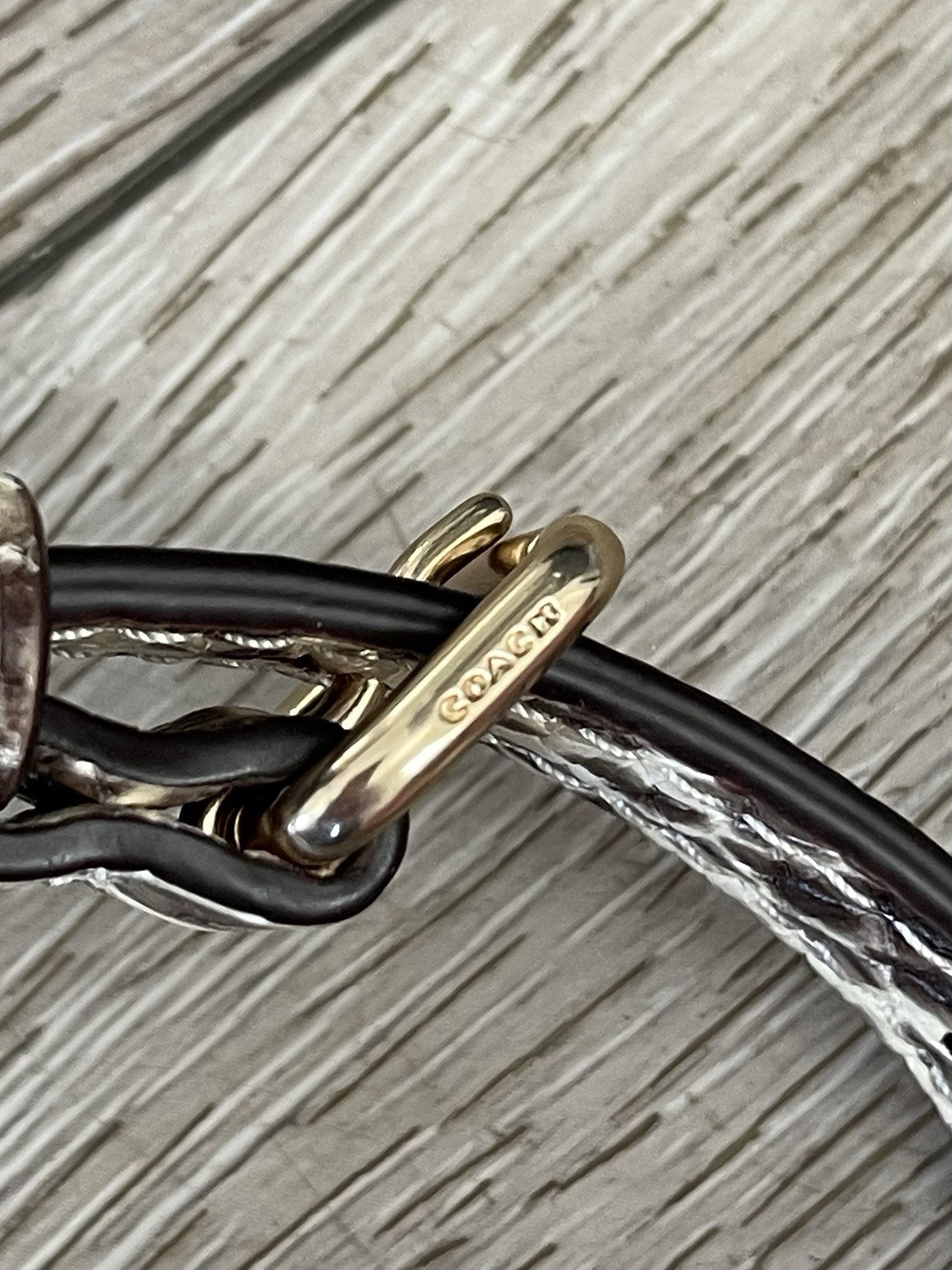 Coach Emma Python Embossed Crossbody Shoulder Bag… - image 7