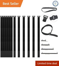 12 Pack 24-Inch Reusable Hook and Loop Cable Straps for Ultimate Organization