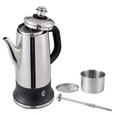 12-Cup Electric Percolator Coffee Pot Stainle...