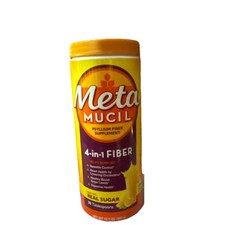 Metamucil 4 in 1 Fiber Supplement Orange Flavor W/Real Sugar 12.7oz
