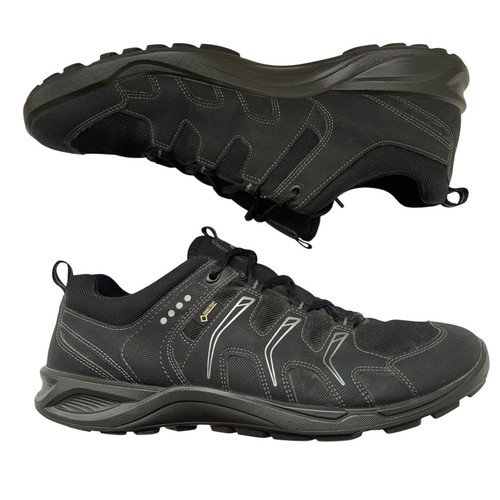 ECCO Shoes Mens Size EU 44 US 11 Gore-Tex Hiking Outdoor Lace Up Synthetic Black - Picture 5 of 7