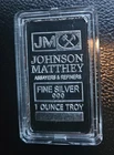 Johnson Matthey 1 Troy Ounce Silver Bar – JM Assayers & Refiners – Sealed