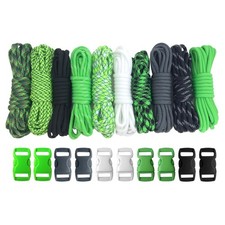 Paracord Planet 550lb Type III Paracord Combo Crafting Kits with Buckles   10...