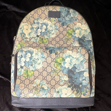 Gucci GG Supreme Floral Backpack Blue/Beige/G...