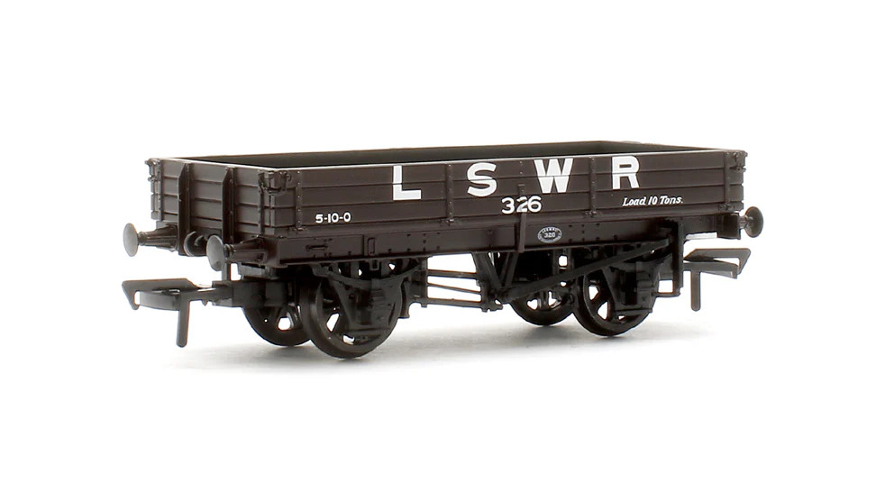 Bachmann 37-940 3 Plank Wagon LSWR Brown No.326