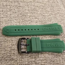 Swiss Legend Neptune Watch Strap Band Silicone Green for 53mm model ONLY
