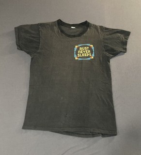 Camiseta De Colección 1978 Neil Young Crazy Horse Tour S/M Gris Puntada Única