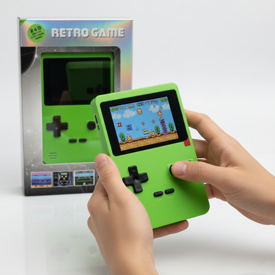 Taschenkonsole 8-Bit mit 104 Spielen   Gamepad Controller für Unterwegs