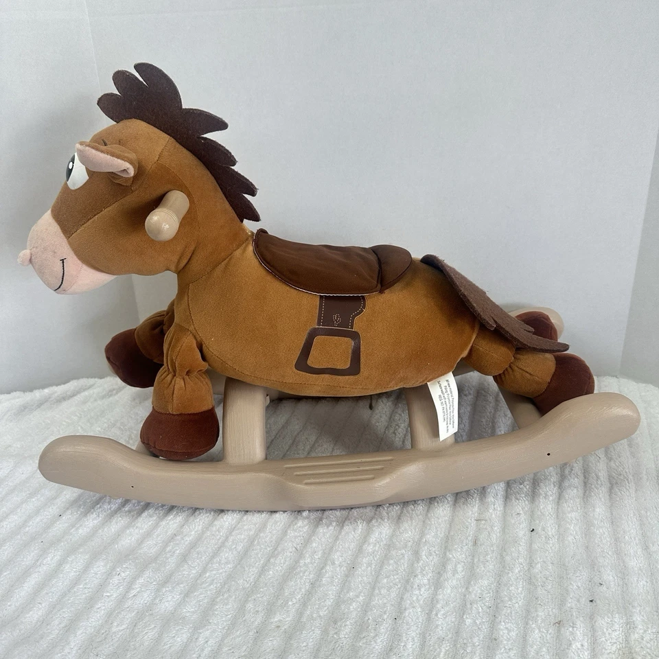 Disney Pixar Toy Story Bullseye Rocking Horse Plush Rocker Kiddieland No Sound - Image 3 of 4