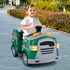 12V Kids Ride on Fire Truck with Shovel and Wrench