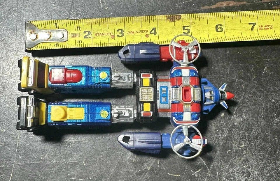 Voltron 6 英寸 Miniture 压铸金属太空战士人偶机器人日本复古 1985 — 第 2/4 张图片