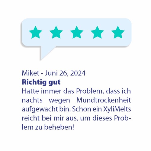 XyliMelts Hafttabletten gegen Mundtrockenheit - Milde Minze - Lange Wirkdauer - Bild 9 von 11