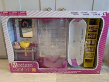 Goldlok Modern Comfort Luxury Bathroom Set &ndash; New In Box &ndash; Fits 11.5" Barbie...