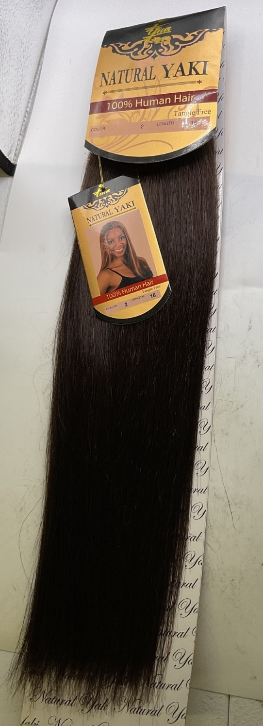 Tina Collection Natural Yaky 100% Human Hair Yaky Weave 16