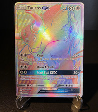 Pokémon Tauros GX 156/149 Sun & Moon Secret Rare Full Art Holo EN 2017 180HP