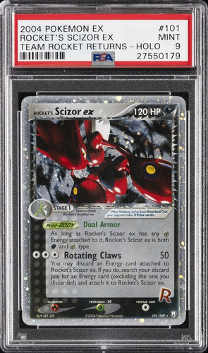 Rocket's Scizor ex graded PSA 9 for sale on eBay