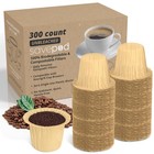 Disposable Unbleached Coffee Filters  300 Count  Made Exclusively for  Compat...