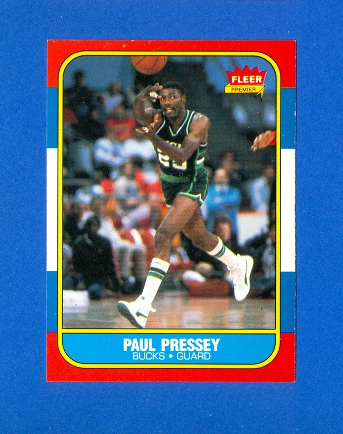 1986/1987 Fleer Basketball #88 Paul Pressey 86/87 Set Break RC Rookie Card NR/MT