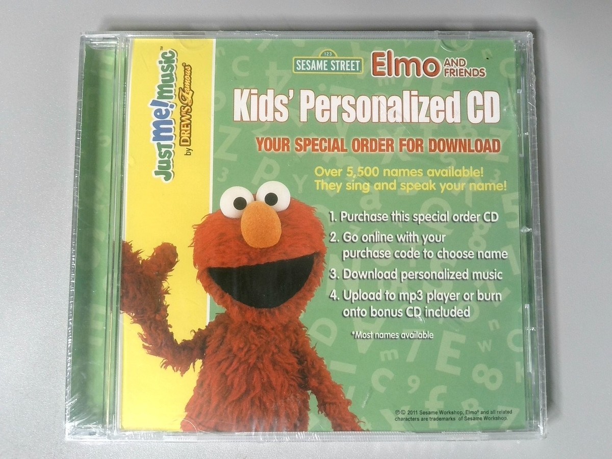 Sesame Street Elmo and Friends Kids' Personalized CD Just Me Music