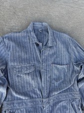 Vintage 1950s HBT Union Made Coveralls Men's 42R Mechanic Workwear Sanforized