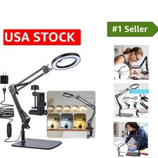 Professional 5-Diopter Magnifying Lamp with High-Brightness LED Clamp