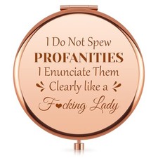 Funny Friendship Pocket Mirror for Women Best Friends Birthday Compact Mirror