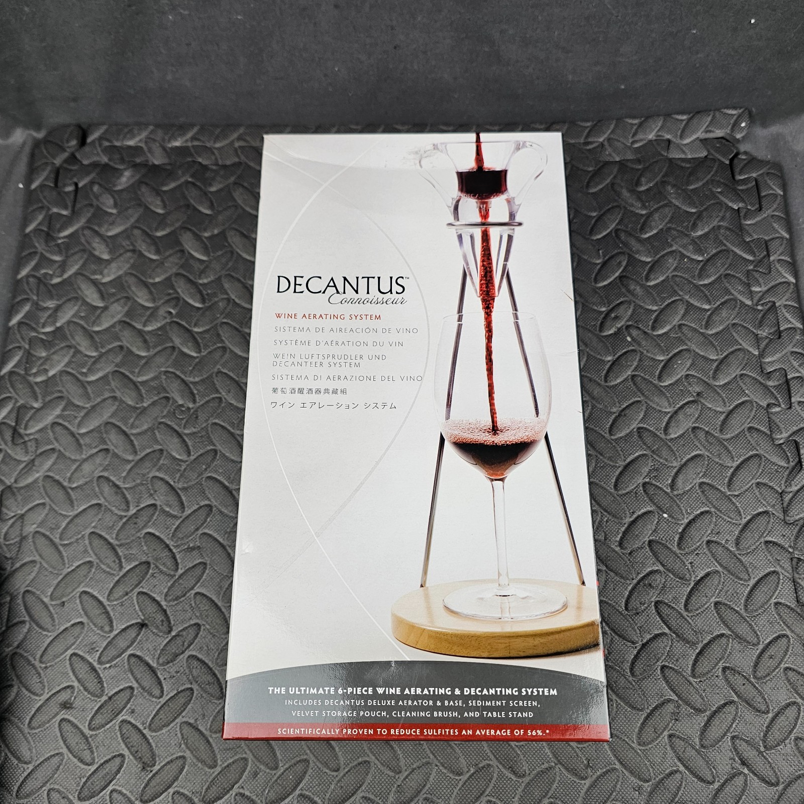 Decantus Wine Aerating Decanter Set Connoisseur W/ Stand Instruction Manual