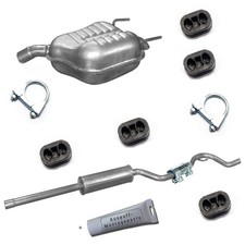 Auspuffanlage + Mont.  Mitteltopf Endtopf   Opel Vectra C 2.2i Bj. 08/02-04/04
