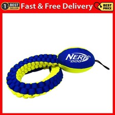 Nerf Dog Vortex Chain Tug Dog Toy with Durable Braided Nylon, 25 Inch