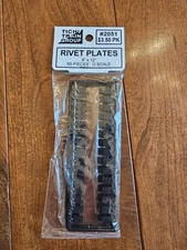 Tichy Train Group #2051 Rivet Plates O Scale 60 Pieces 9"x12"