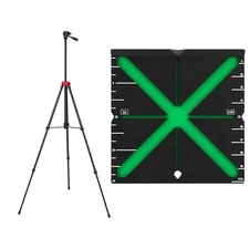72 in. Adjustable Laser Level Tripod with High Visibility Centering Alignment Ta