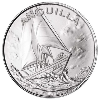 Anguilla 2 $ 2025 EC8 Regatta 1 Oz Silber 999 BU / ST