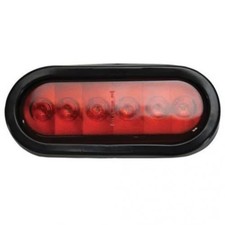 Trailer Tail Light LED Red w/Turn Brake and Reverse Indicator and Rubber Grommet