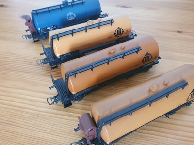 H0 Piko DR Schwedt Buna 4er Set Kesselwagen 4achs. TOP no Brawa Tillig Roco Flm