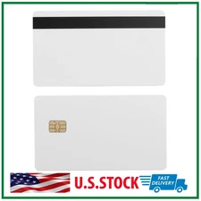 10 Pack Sle4442 Plastic Blank Chip Credit Card With Hi Co Hico Magnetic Stripe