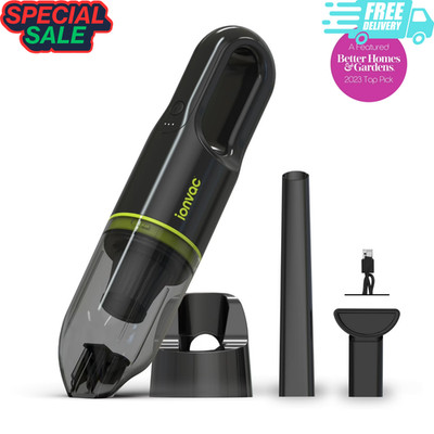 IonVac Handvac Cordless Handheld Vacuum USB Charging Green