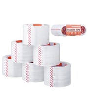 Heavy Duty 3" Packing Tape - 6 Rolls, 65 Yards Each, Ideal for Shipping Stor