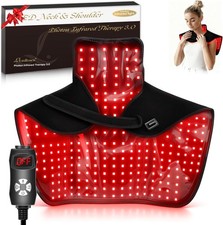 Wearable Red Light Therapy Wrap 3.0 for Neck and Shoulder   660nm and 850nm LE