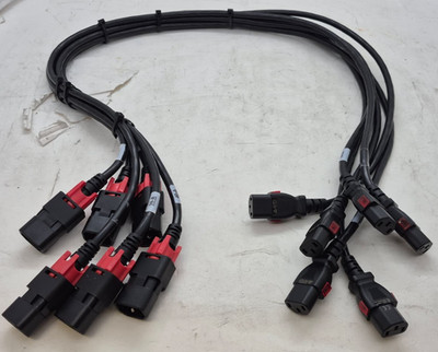 Lot of 6 Zonit Z-lock Power Cable zC14-C13 WS-003-7/ WS-002A-4A